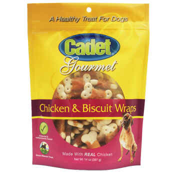 Cadet Premium Gourmet Chicken with Biscuit Wraps Treats 14 ounces product detail number 1.0