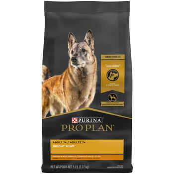 Purina Pro Plan Senior Adult 7+ Bright Mind Chicken & Rice Formula Dry Dog Food 5 lb Bag product detail number 1.0