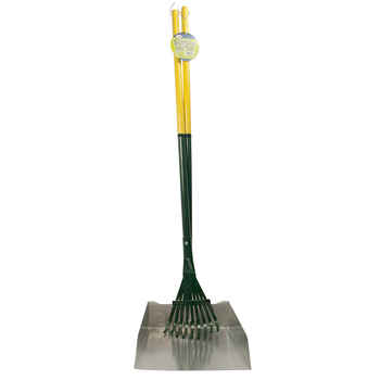 Four Paws Dog Rake and Scooper Set Large Green/Yellow 9.5" x 10" x 38" product detail number 1.0