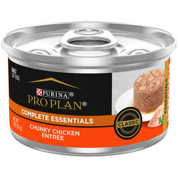Purina Pro Plan Adult Complete Essentials Chunky Chicken Entree Classic Wet Cat Food 3 oz Cans (Case of 24) product detail number 1.0
