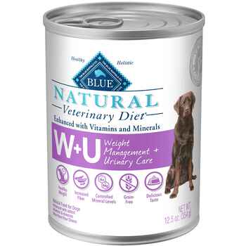 BLUE Natural Veterinary Diet W+U Weight Management + Urinary Care Canned Dog Food 12.5 oz - Case of 12 product detail number 1.0
