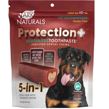 Ark Naturals Protection+ Brushless Toothpaste Fortified Dental Chews Large, 40lbs and over product detail number 1.0