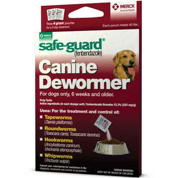 Safe-Guard Canine Dewormer Three 4 Gram Packages product detail number 1.0