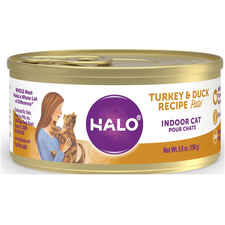 Halo Grain Free Indoor Cat Turkey & Duck Pate Canned Cat Food-product-tile