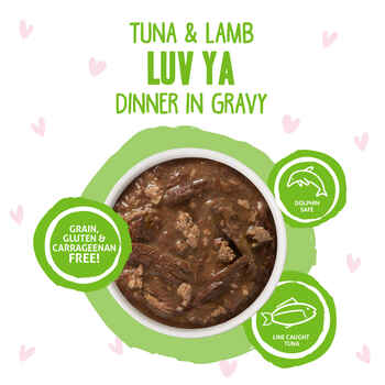 Weruva BFF Tuna & Lamb Luv Ya Recipe Pouches Wet Cat food 12 3-oz packs