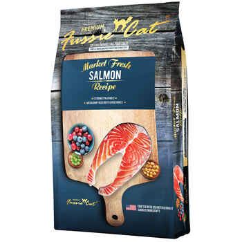 Fussie Cat Market Fresh Salmon Recipe Grain-Free Dry Cat Food 10lb
