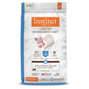 Instinct Limited Ingredient Diet Grain Free Recipe with Real Turkey Natural Dry Adult Cat Food 11 lb Bag product detail number 1.0