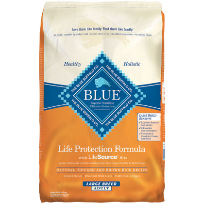 Blue Buffalo Large Breed Adult Dry Dog Food Chicken & Brown 