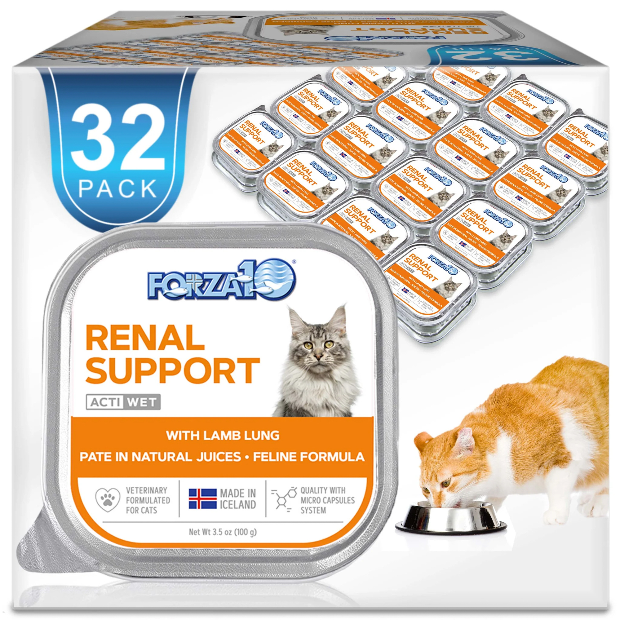 Forza10 Nutraceutic ActiWet Renal Support Lamb Recipe Canned Cat Food Usage
