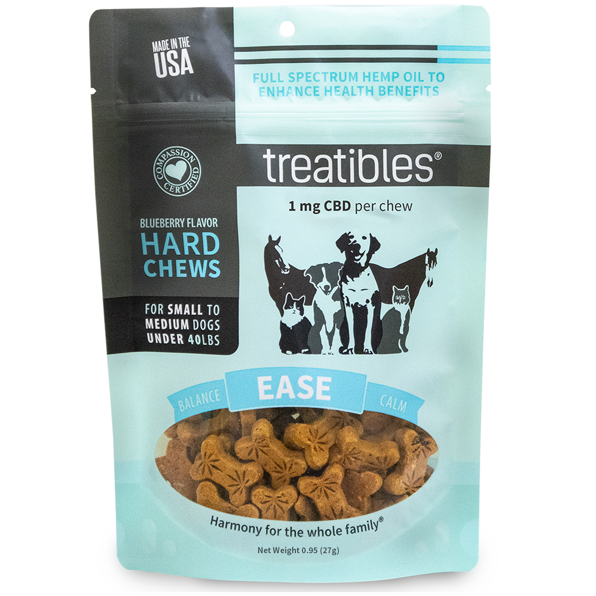 Treatibles Ease Hard Chews Usage