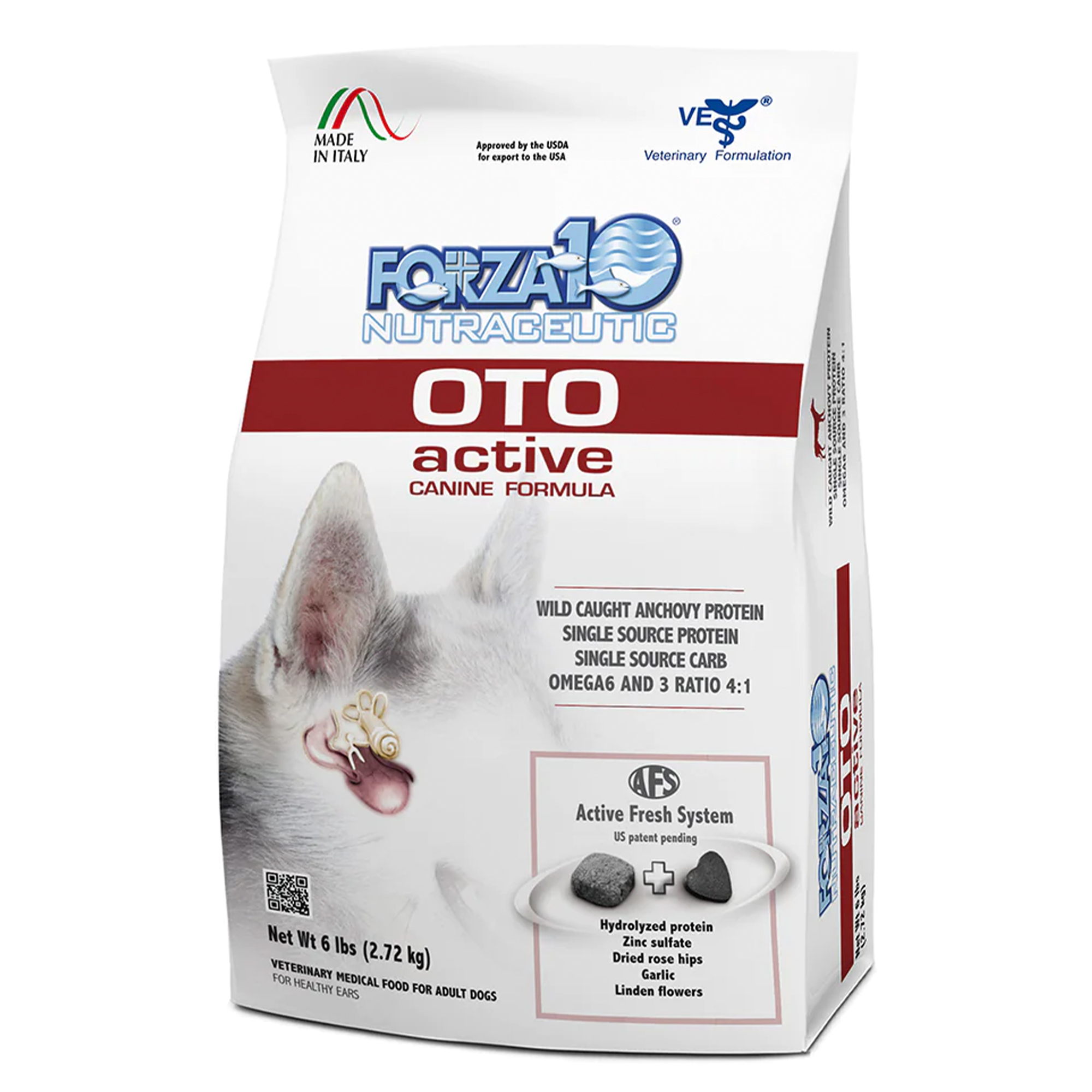 Forza10 Nutraceutic Active OTO Support Diet Dry Dog Food Usage