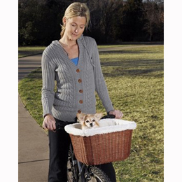 PetSafe Wicker Dog Bicycle Basket Usage