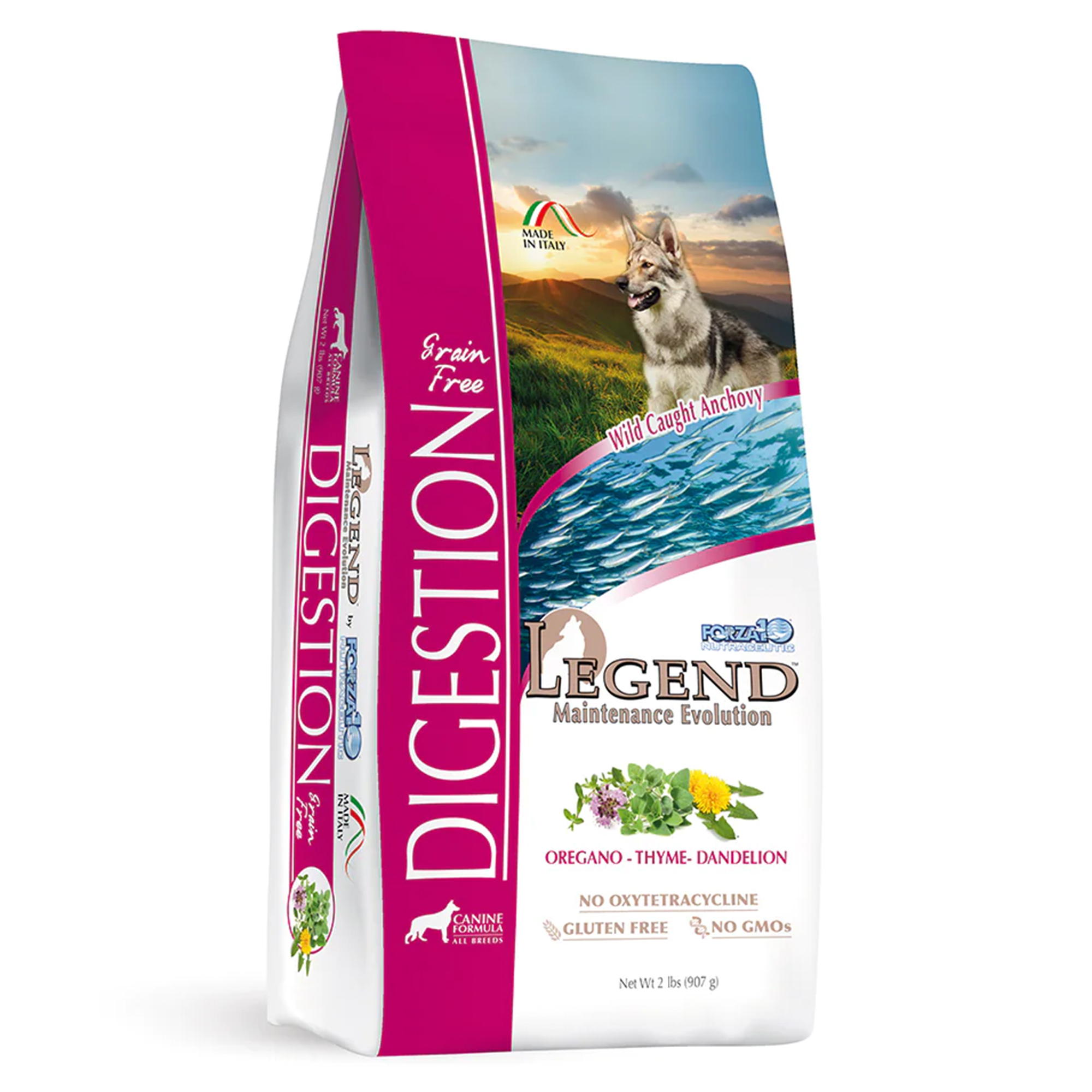 Forza10 Nutraceutic Legend Digestion Wild Caught Anchovy Grain Free Dry Dog Food Usage