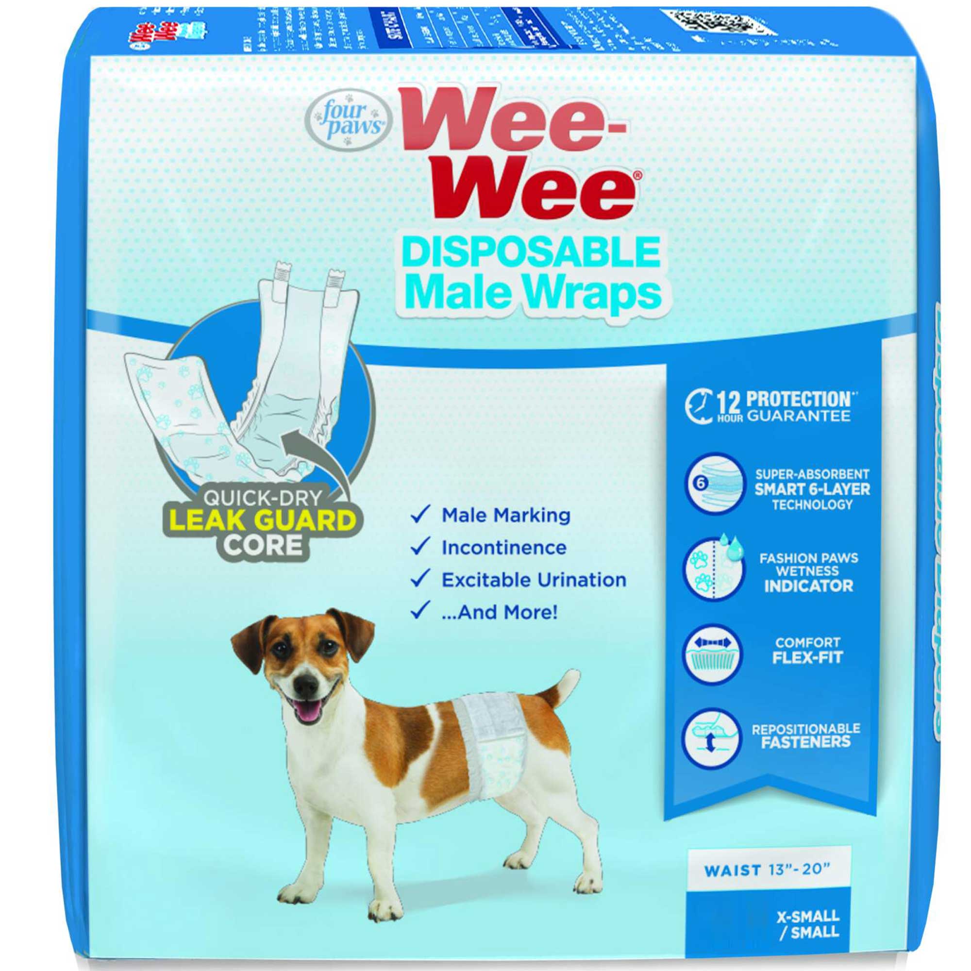 Wee-Wee Disposable Male Wraps Usage