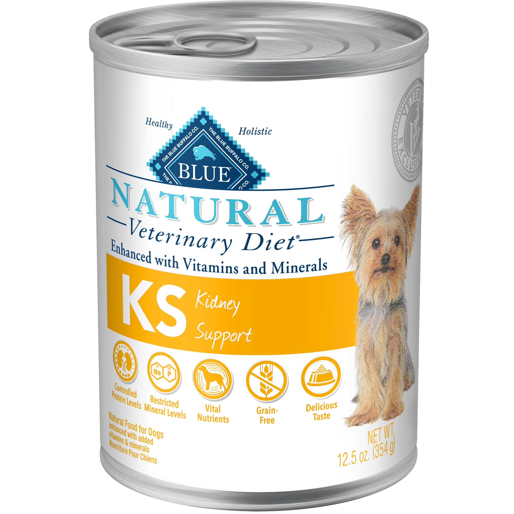 BLUE Natural Veterinary Diet KS Kidney Support Canned Dog Food Usage