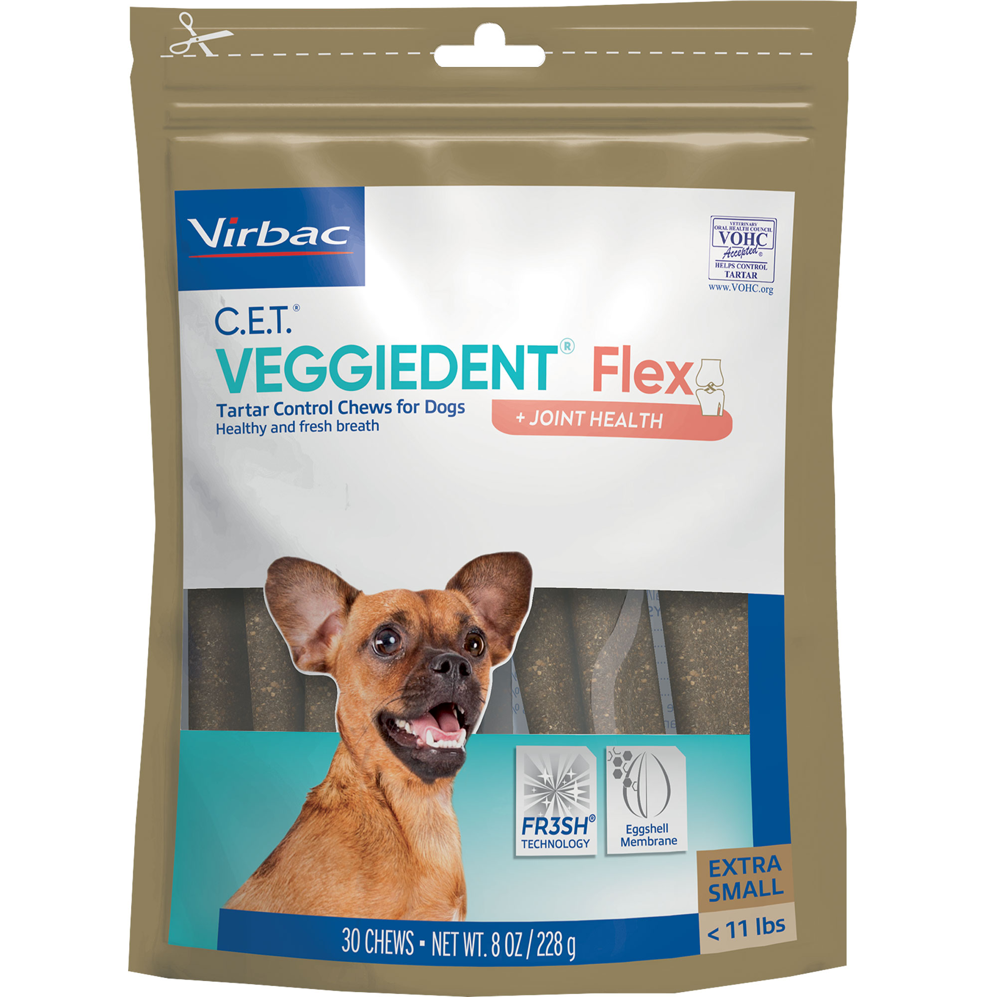 C.E.T. VEGGIEDENT Flex Tartar Control Chews for Dogs Usage