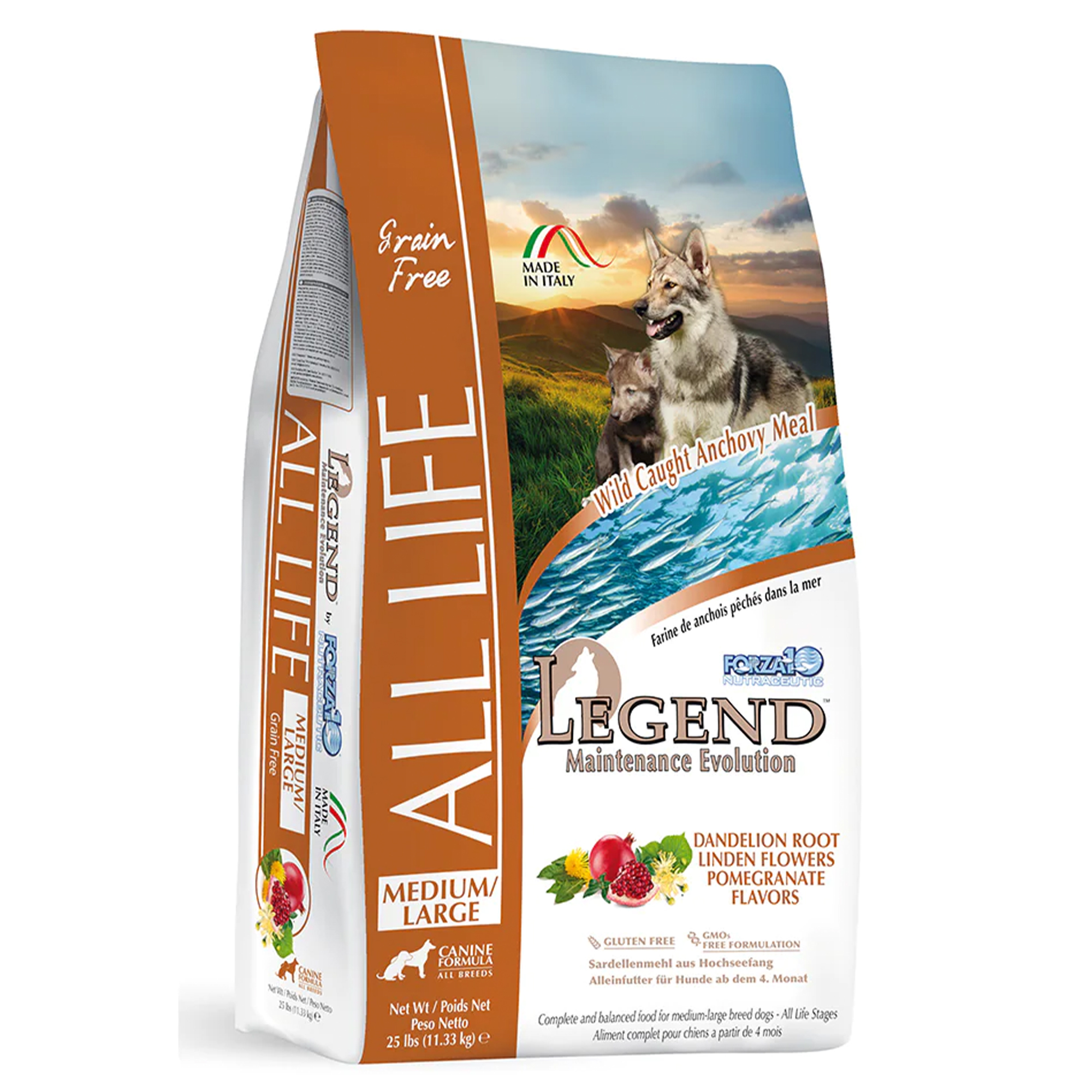 Forza10 Nutraceutic Legend All Life Medium/Large Breed Grain-Free Dry Dog Food Usage