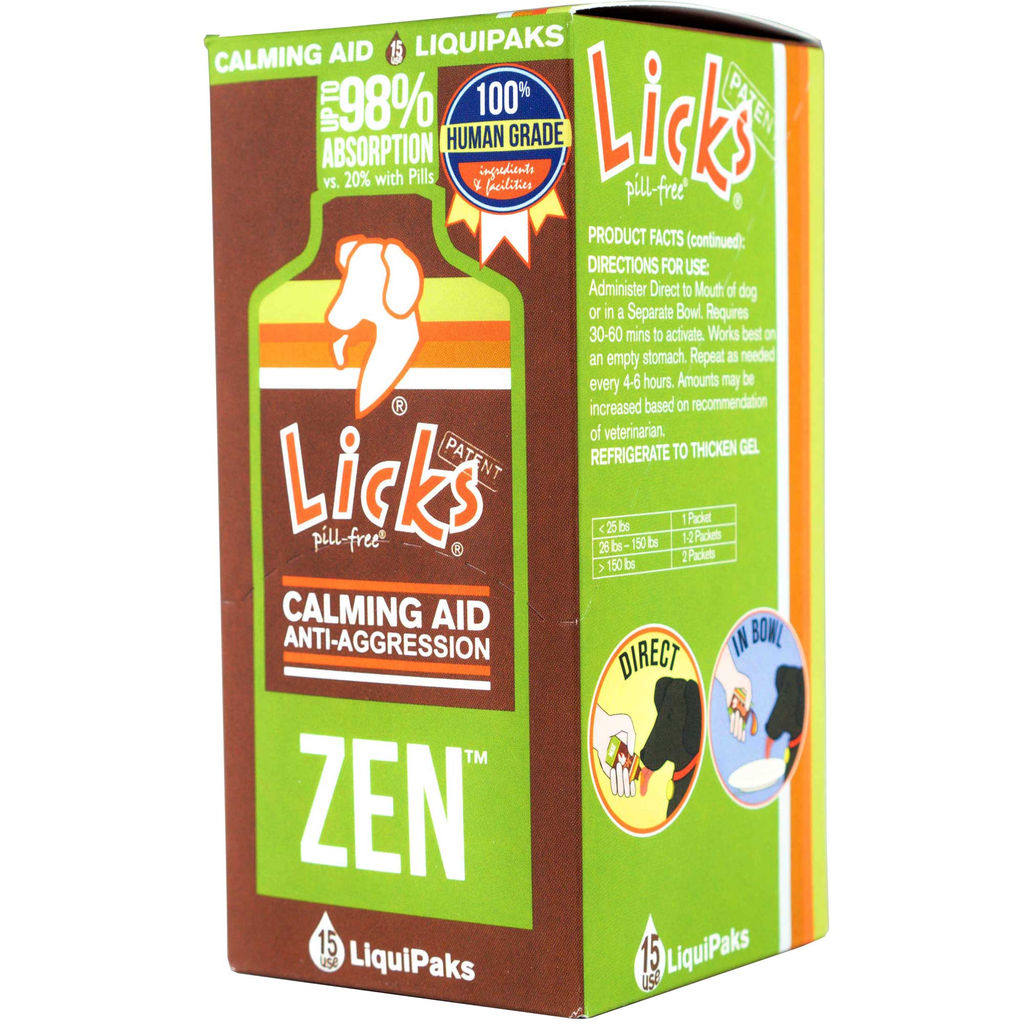 Licks Zen Calming Aid Usage